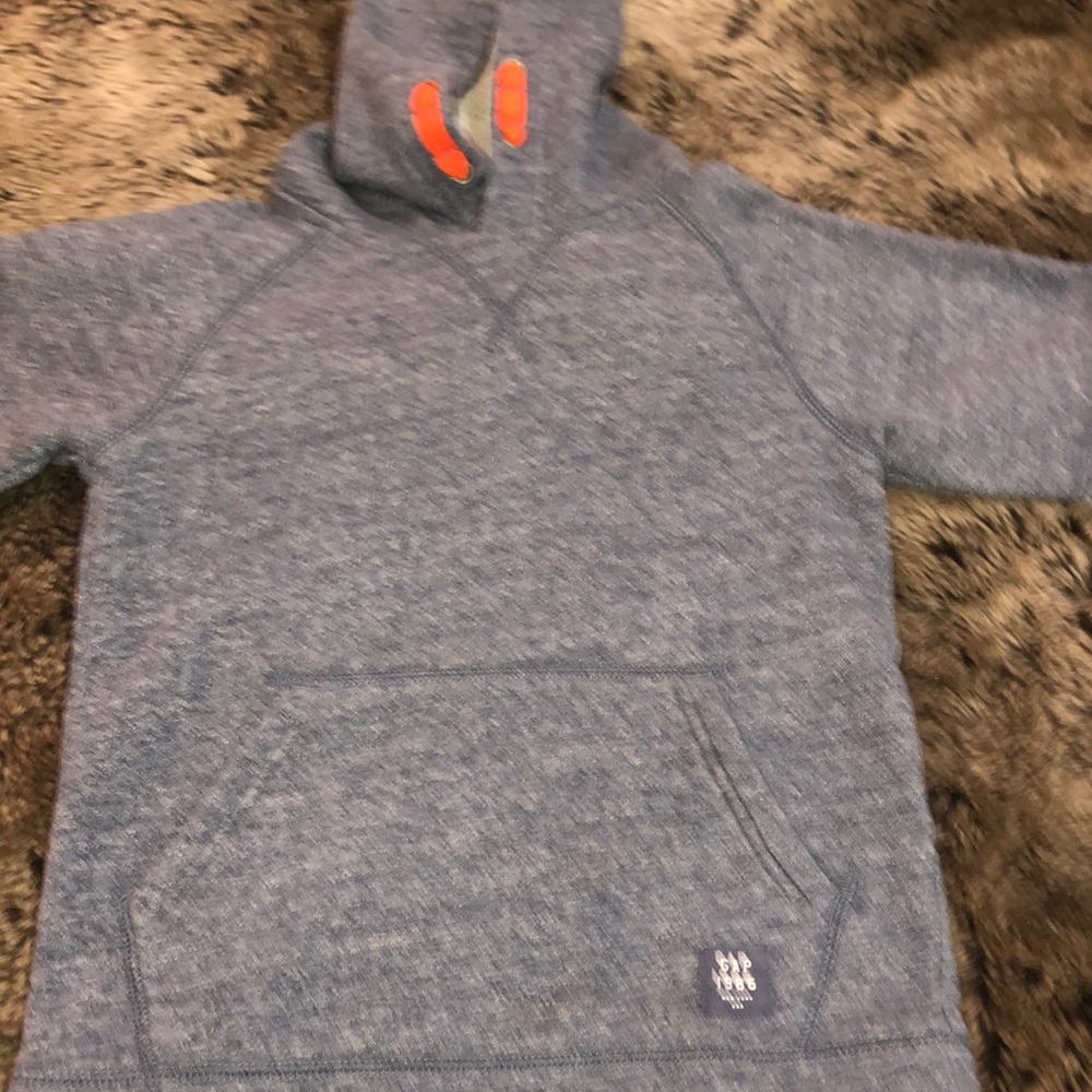 Gap blue short sleeve pullover hoodie